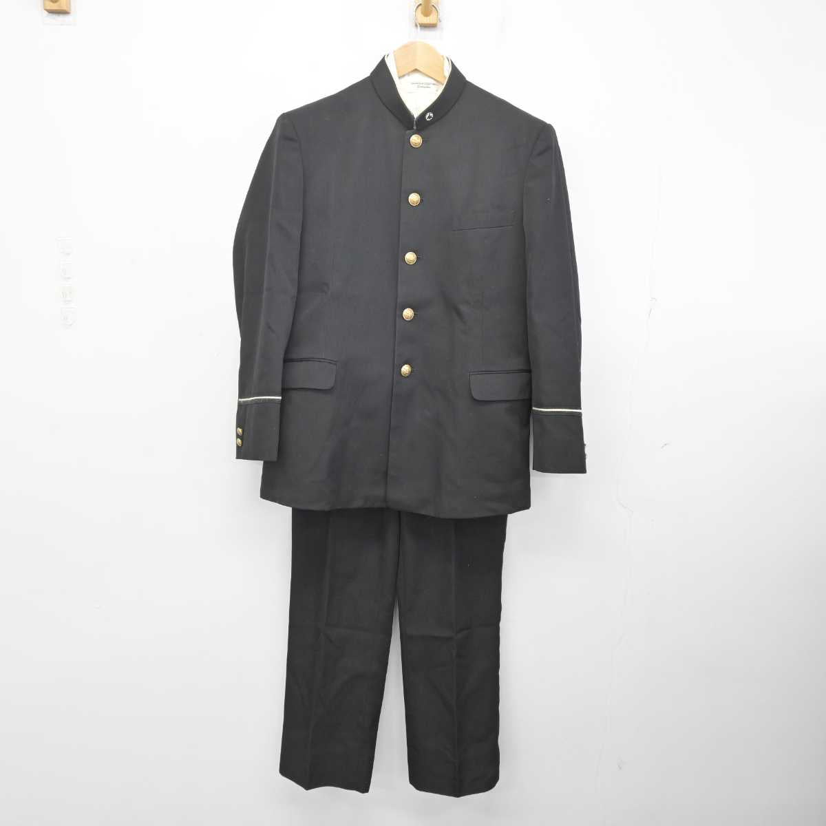 【中古】熊本県 熊本高等学校 男子制服 4点 (学ラン・シャツ・ズボン) sf072769