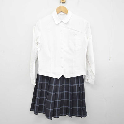 【中古】熊本県 文徳中学校・高等学校 女子制服 2点 (シャツ・スカート) sf072772