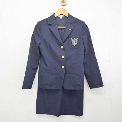 【中古】兵庫県 甲南女子大学 女子制服 3点 (ブレザー・スカート) sf072775