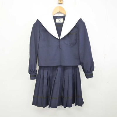 【中古】愛知県 明和高等学校 女子制服 2点 (セーラー服・スカート) sf072781