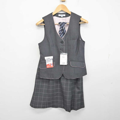 【中古】 事務服 女子制服 3点 (ベスト・スカート) sf072788