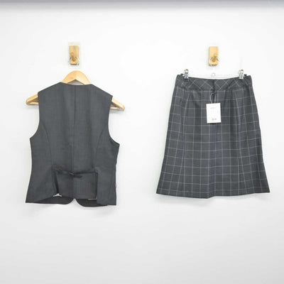 【中古】 事務服 女子制服 3点 (ベスト・スカート) sf072788