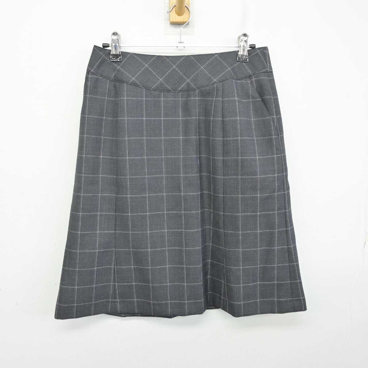 【中古】 事務服 女子制服 3点 (ベスト・スカート) sf072789