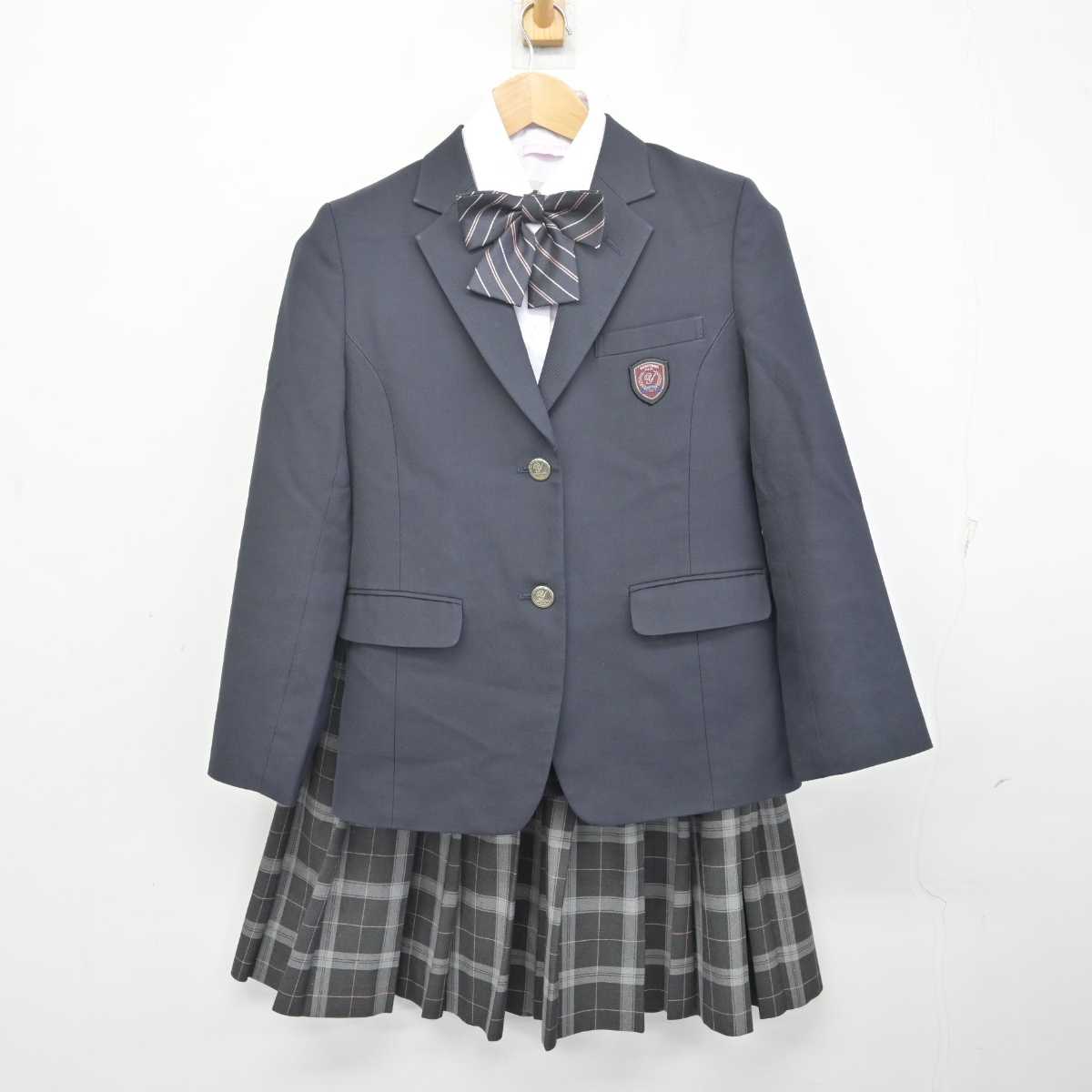 【中古】東京都 八王子市立横山中学校 女子制服 4点 (ブレザー・シャツ・スカート) sf072795