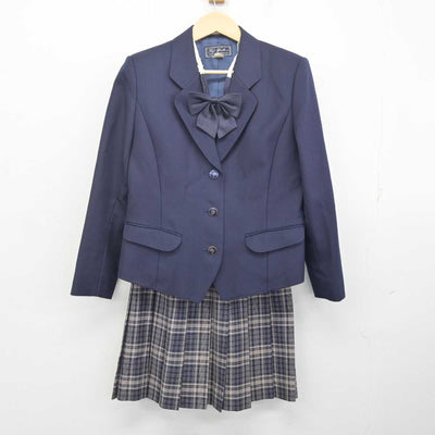 【中古】神奈川県 相模女子大学中学部・高等部 女子制服 4点 (ブレザー・スカート・スカート) sf072814