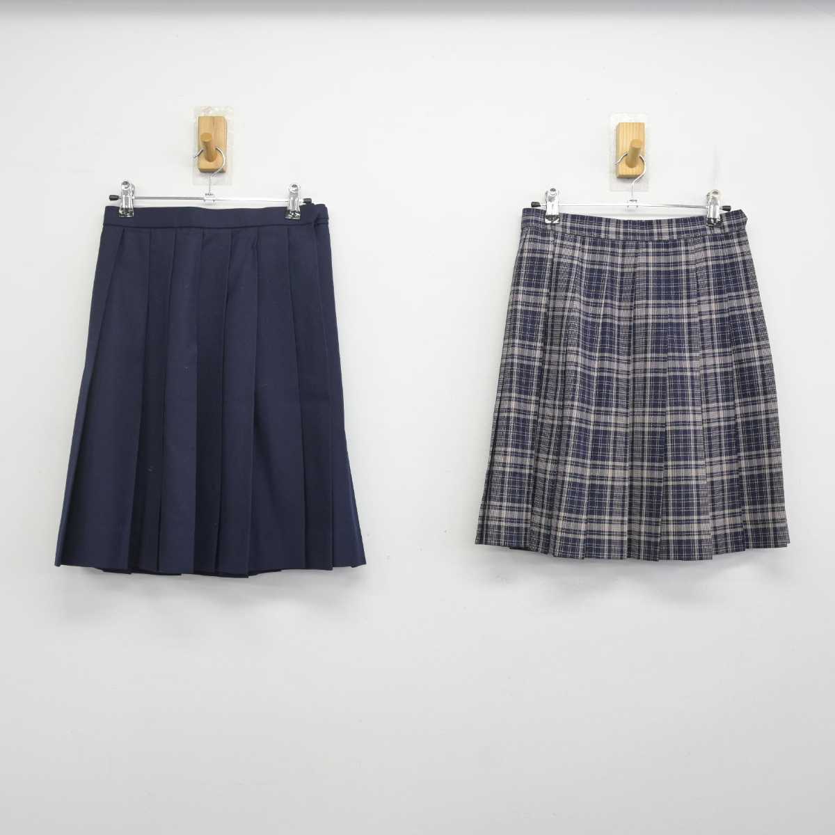 【中古】神奈川県 相模女子大学中学部・高等部 女子制服 4点 (ブレザー・スカート・スカート) sf072814