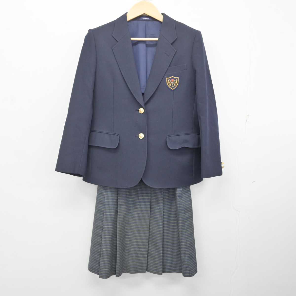 【中古】沖縄県 陽明高等学校 女子制服 3点 (ブレザー・ニットベスト・スカート) sf072821