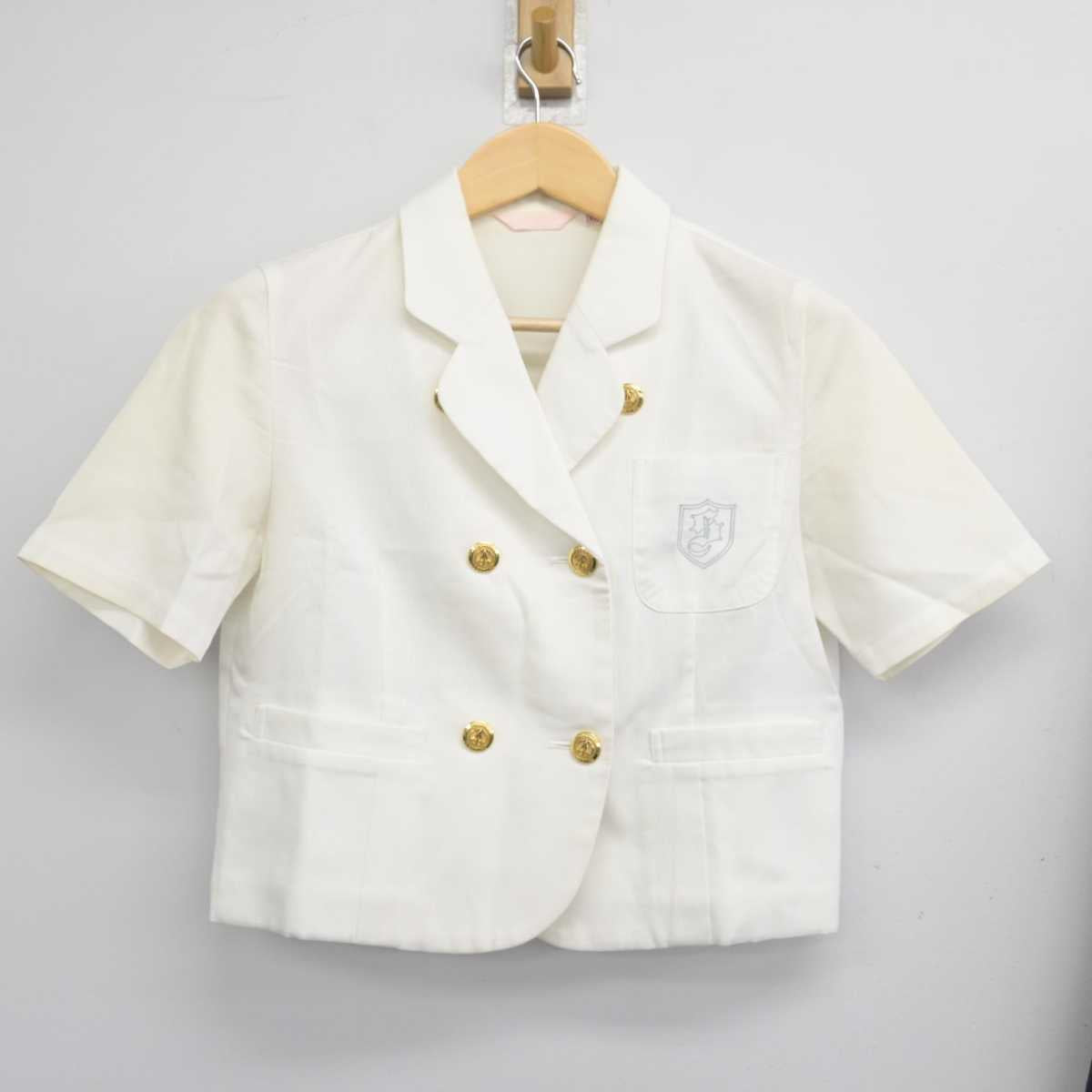 【中古】愛知県 椙山女学園高等学校 女子制服 2点 (シャツ・スカート) sf072824