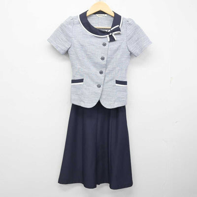 【中古】 事務服 女子制服 2点 (ブラウス・スカート) sf072837