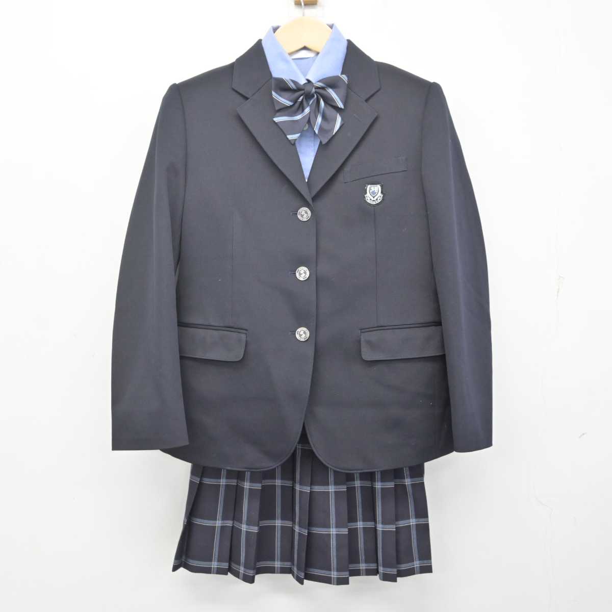 【中古】北海道 札幌新陽高等学校 女子制服 4点 (ブレザー・シャツ・スカート) sf072839