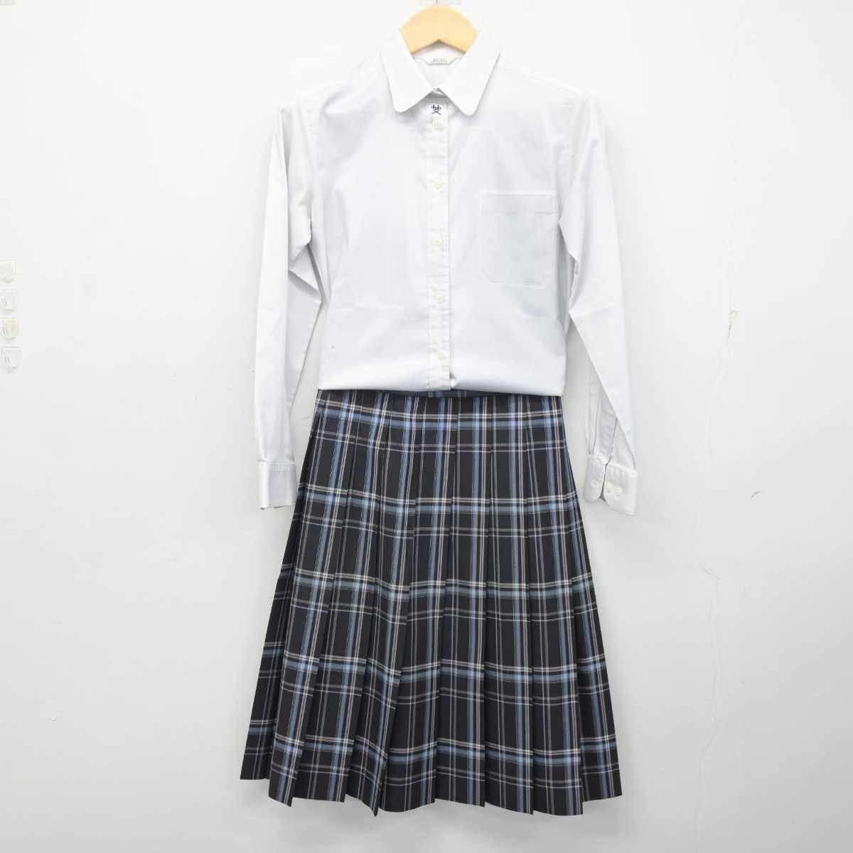 【中古】鹿児島県 鹿屋女子高等学校 女子制服 3点 (シャツ・スカート) sf072845