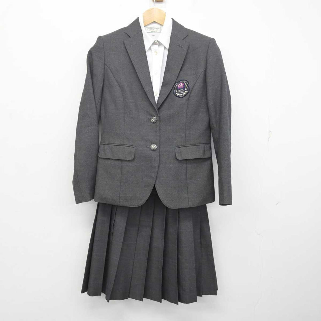 【中古】鹿児島県 鹿屋中央高等学校 女子制服 3点 (ブレザー・シャツ・スカート) sf072848