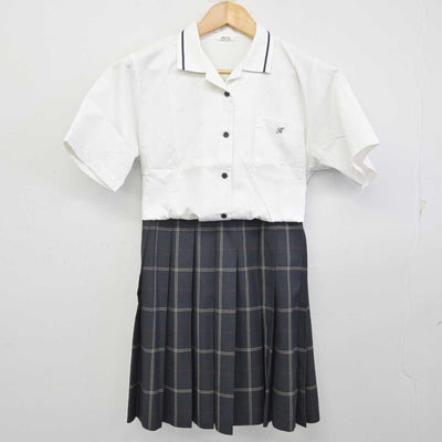 【中古】東京都 駒沢大学高等学校 女子制服 2点 (シャツ・スカート) sf072856