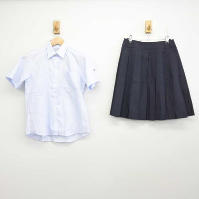 【中古】埼玉県 浦和実業学園高等学校 女子制服 2点 (シャツ・スカート) sf072862