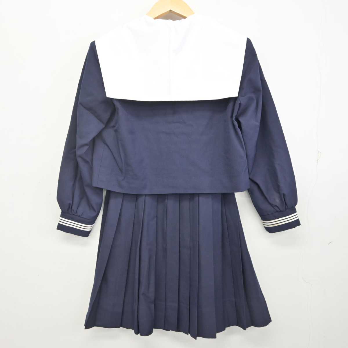 【中古】大阪府 茨木市立養精中学校 女子制服 3点 (セーラー服・スカート) sf072869