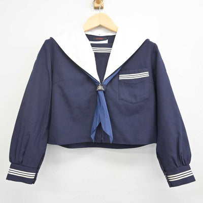 【中古】大阪府 茨木市立養精中学校 女子制服 3点 (セーラー服・スカート) sf072869