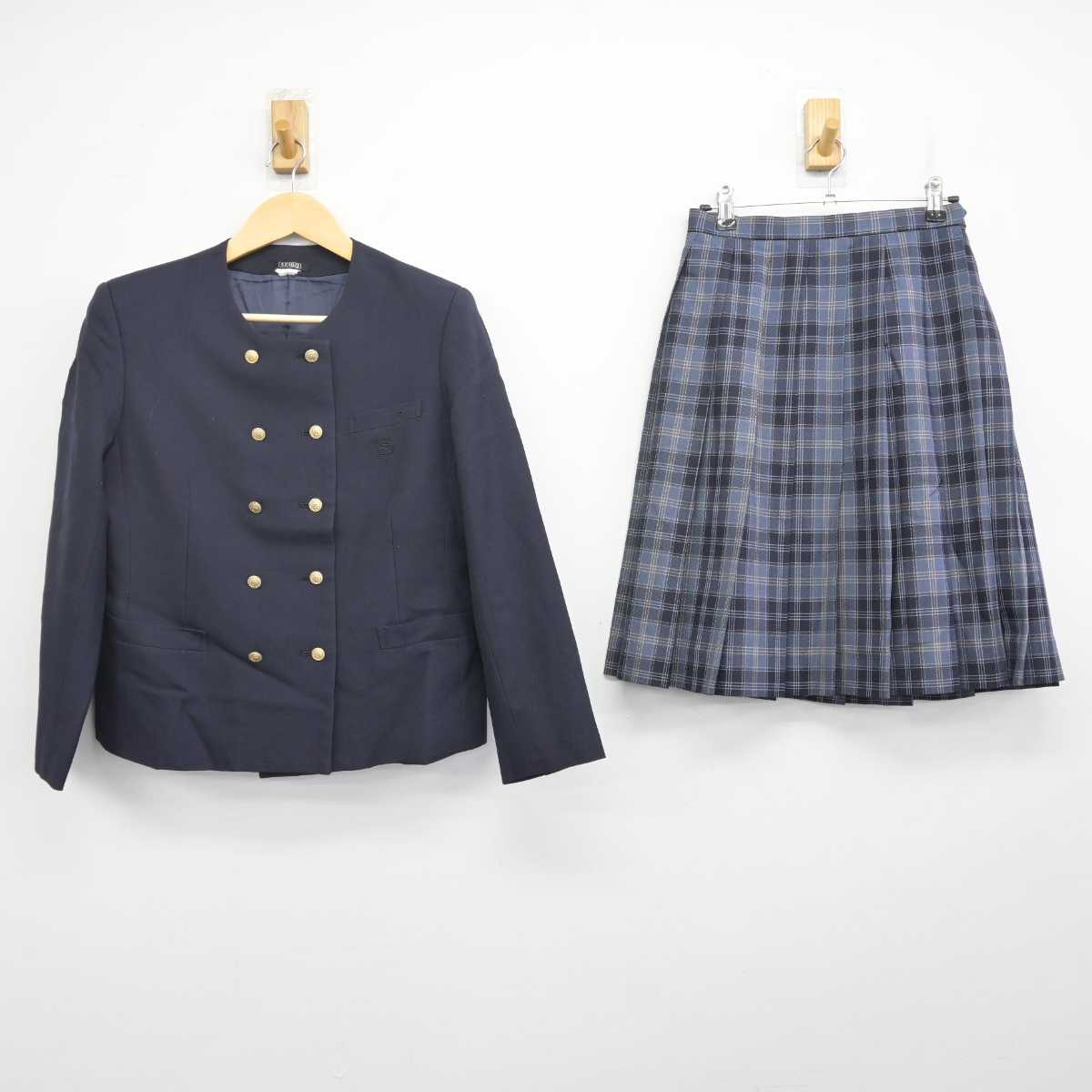 【中古】大阪府 大阪青凌高等学校 女子制服 3点 (ブレザー・スカート) sf072872