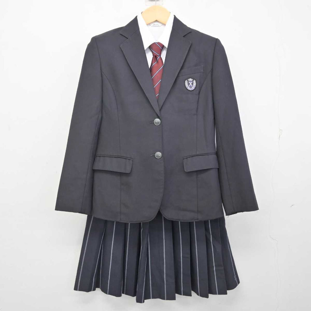 【中古】広島県 如水館高等学校 女子制服 4点 (ブレザー・シャツ・スカート) sf072873