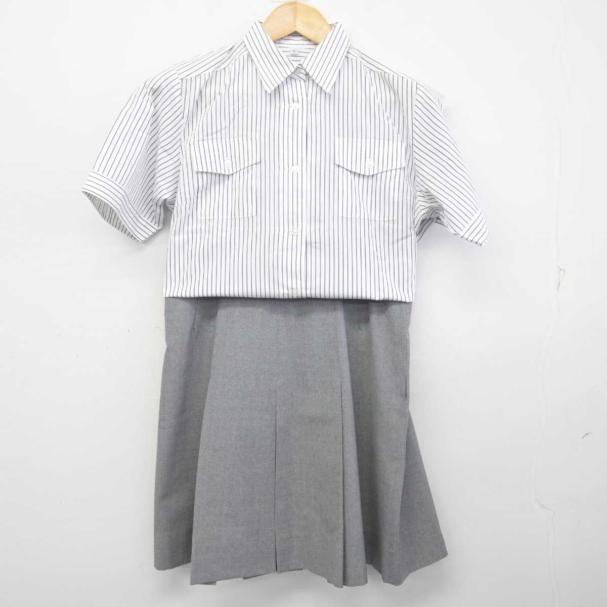 【中古】東京都 国際基督教大学高等学校/旧制服 女子制服 2点 (シャツ・スカート) sf072884