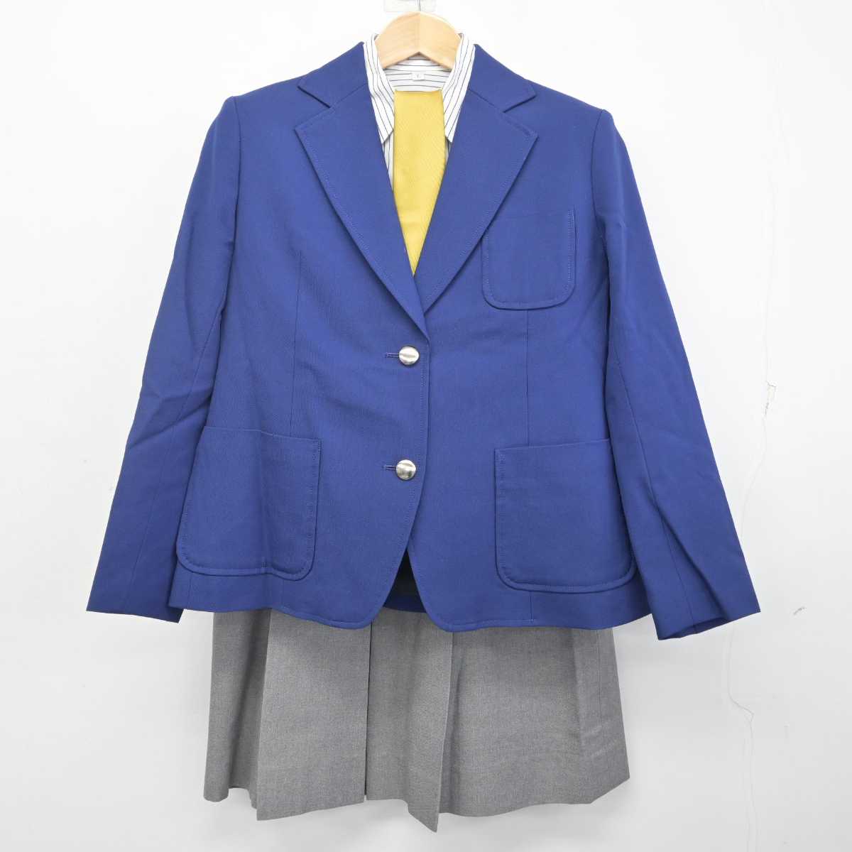 【中古】東京都 国際基督教大学高等学校/旧制服 女子制服 4点 (ブレザー・シャツ・スカート) sf072885