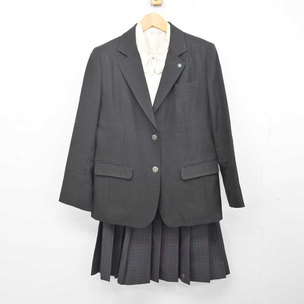制服 法政女子 160-168cm 中古】茨城県 牛久栄進高等学校 女子制服 4点 (ブレザー