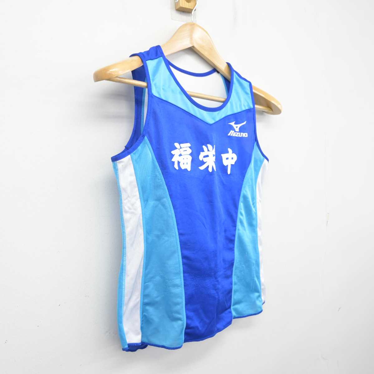 【中古】山口県 萩市立福栄小中学校/陸上部ユニフォーム 女子制服 1点 (部活ユニフォーム 上) sf072921