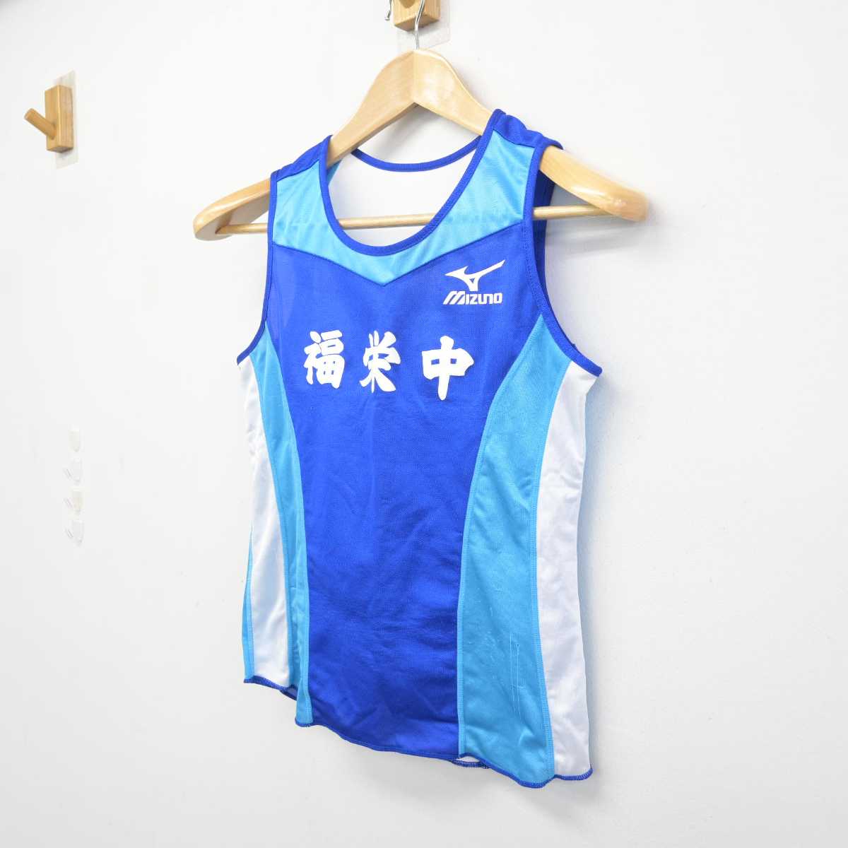 【中古】山口県 萩市立福栄小中学校/陸上部ユニフォーム 女子制服 1点 (部活ユニフォーム 上) sf072921