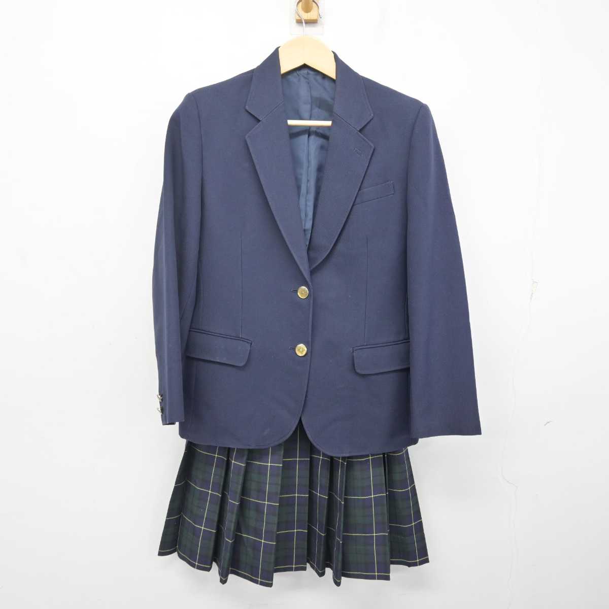 【中古】山口県 萩市立福栄小中学校 女子制服 2点 (ブレザー・スカート) sf072925