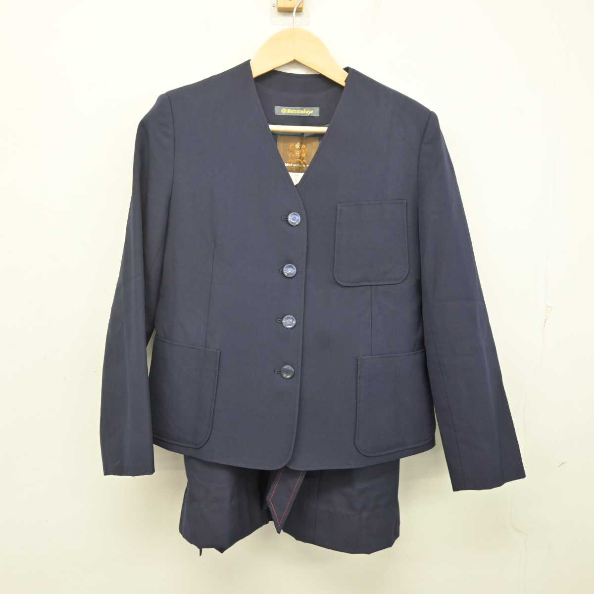 【中古】愛知県 南山高等・中学校 女子部 女子制服 3点 (ブレザー・ニット・ジャンパースカート) sf072930