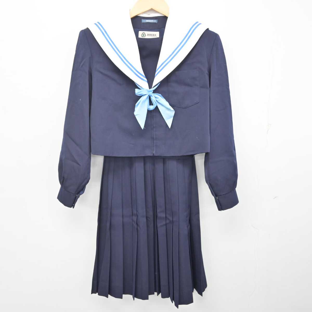 【中古】愛知県 みよし市立北中学校 女子制服 3点 (セーラー服・スカート) sf072948