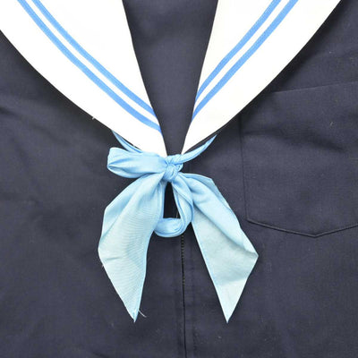 【中古】愛知県 みよし市立北中学校 女子制服 3点 (セーラー服・スカート) sf072948