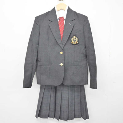 【中古】愛知県 三好高等学校 女子制服 4点 (ブレザー・シャツ・スカート) sf072954