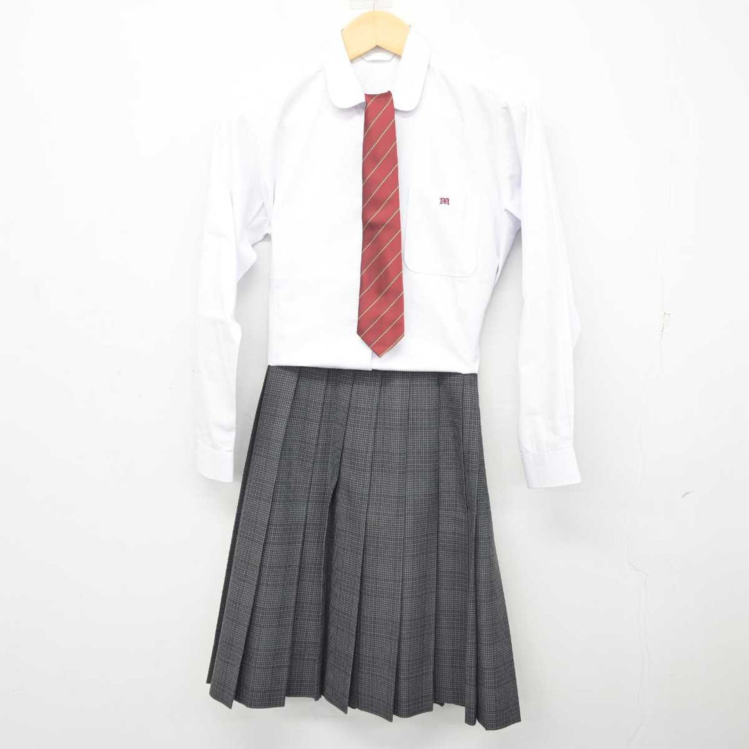 【中古】愛知県 三好高等学校 女子制服 4点 (ブレザー・シャツ・スカート) sf072954