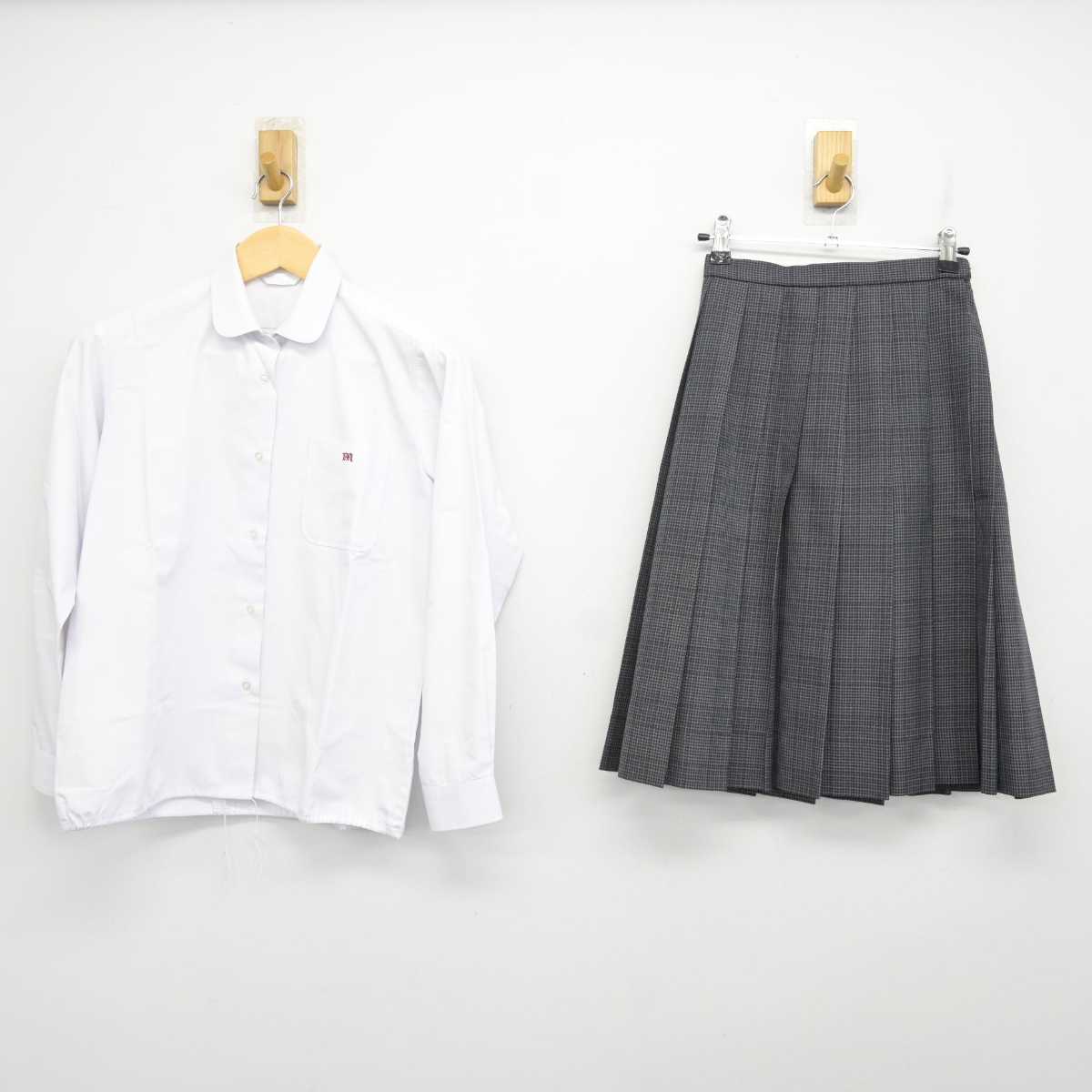 【中古】愛知県 三好高等学校 女子制服 4点 (ブレザー・シャツ・スカート) sf072954