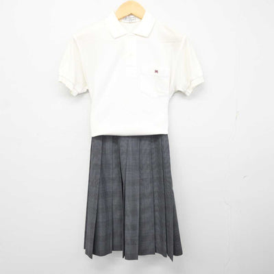 【中古】愛知県 三好高等学校 女子制服 2点 (シャツ・スカート) sf072955