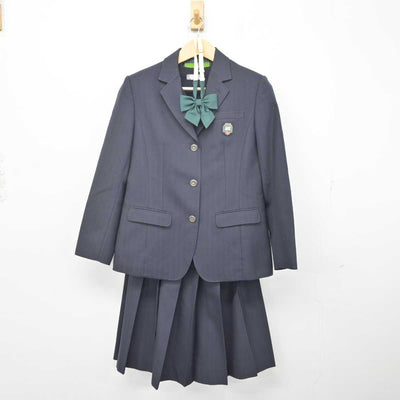 【中古】北海道 札幌月寒高等学校 女子制服 4点 (ブレザー・ニットベスト・スカート) sf072956