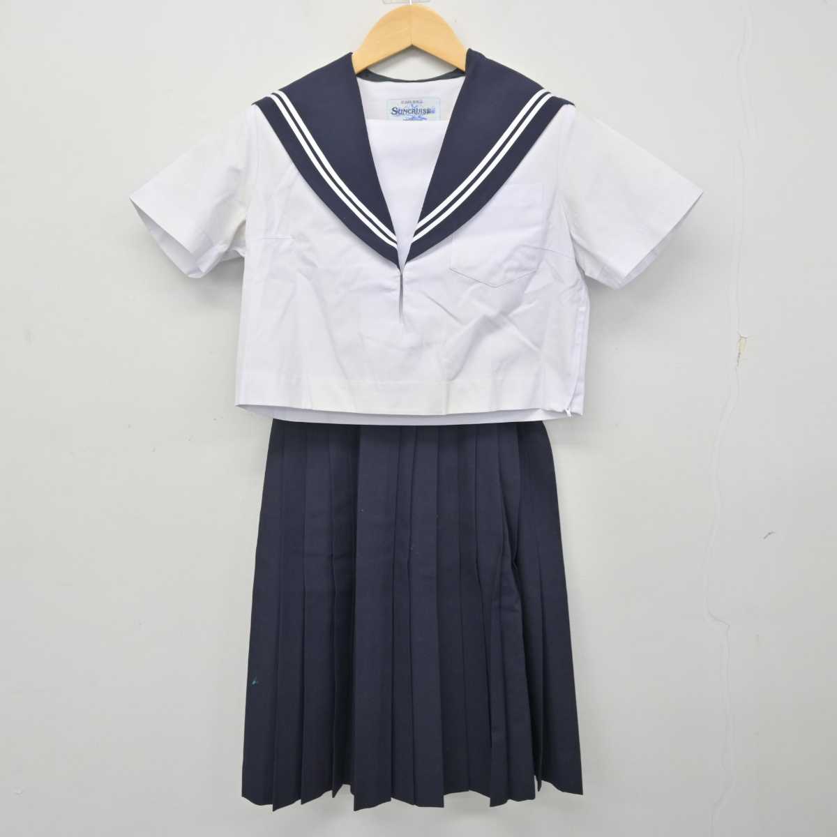 【中古】愛知県 鳴子台中学校 女子制服 3点 (セーラー服・スカート) sf072962