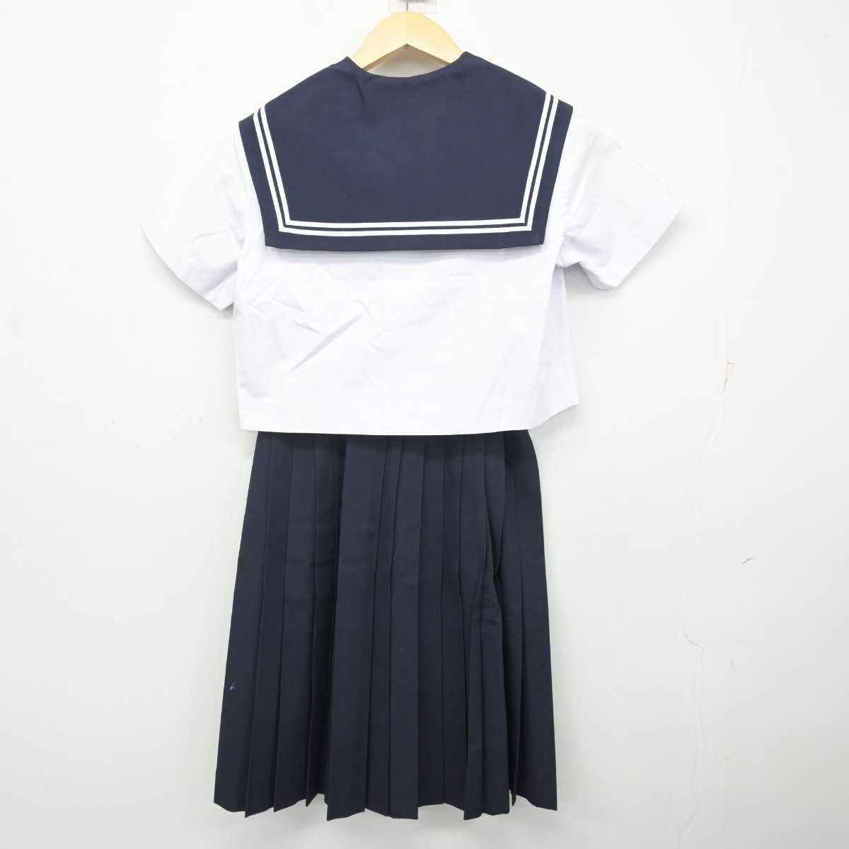 【中古】愛知県 鳴子台中学校 女子制服 3点 (セーラー服・スカート) sf072962