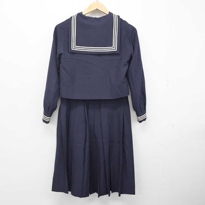 【中古】東京都 女子聖学院中学校・高等学校 女子制服 4点 (セーラー服・スカート) sf072964