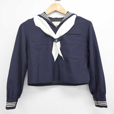 【中古】東京都 女子聖学院中学校・高等学校 女子制服 4点 (セーラー服・スカート) sf072964