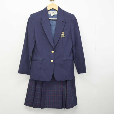 【中古】愛知県 岡崎城西高等学校 女子制服 3点 (ブレザー・スカート・スカート) sf072980