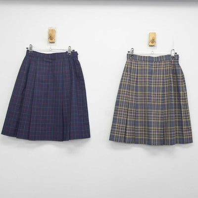 【中古】愛知県 岡崎城西高等学校 女子制服 3点 (ブレザー・スカート・スカート) sf072980