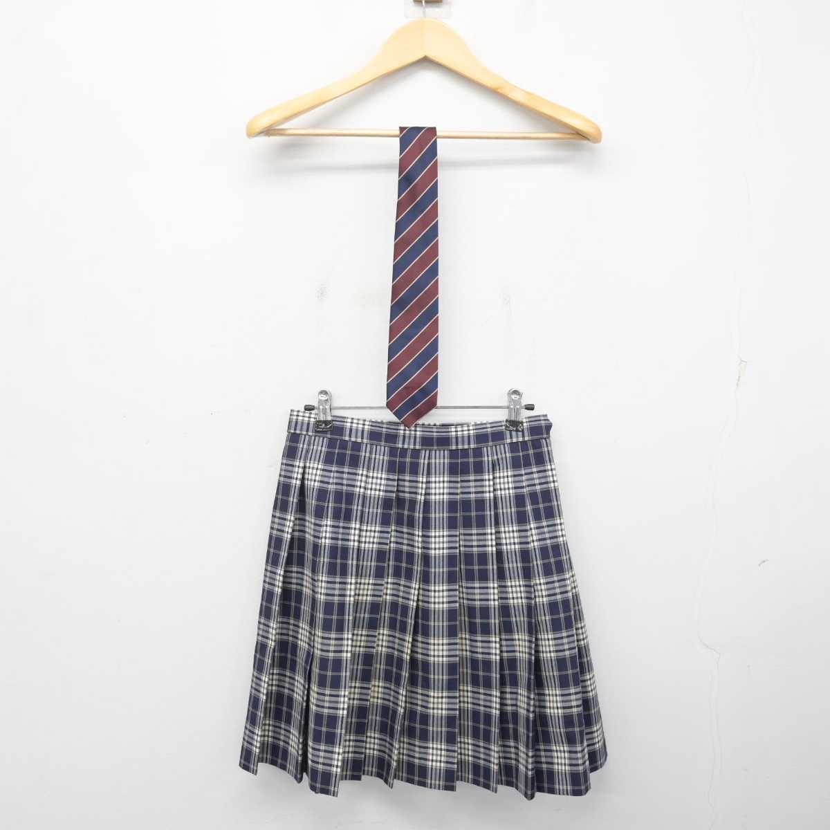 【中古】神奈川県 釜利谷高等学校 女子制服 2点 (スカート) sf072996