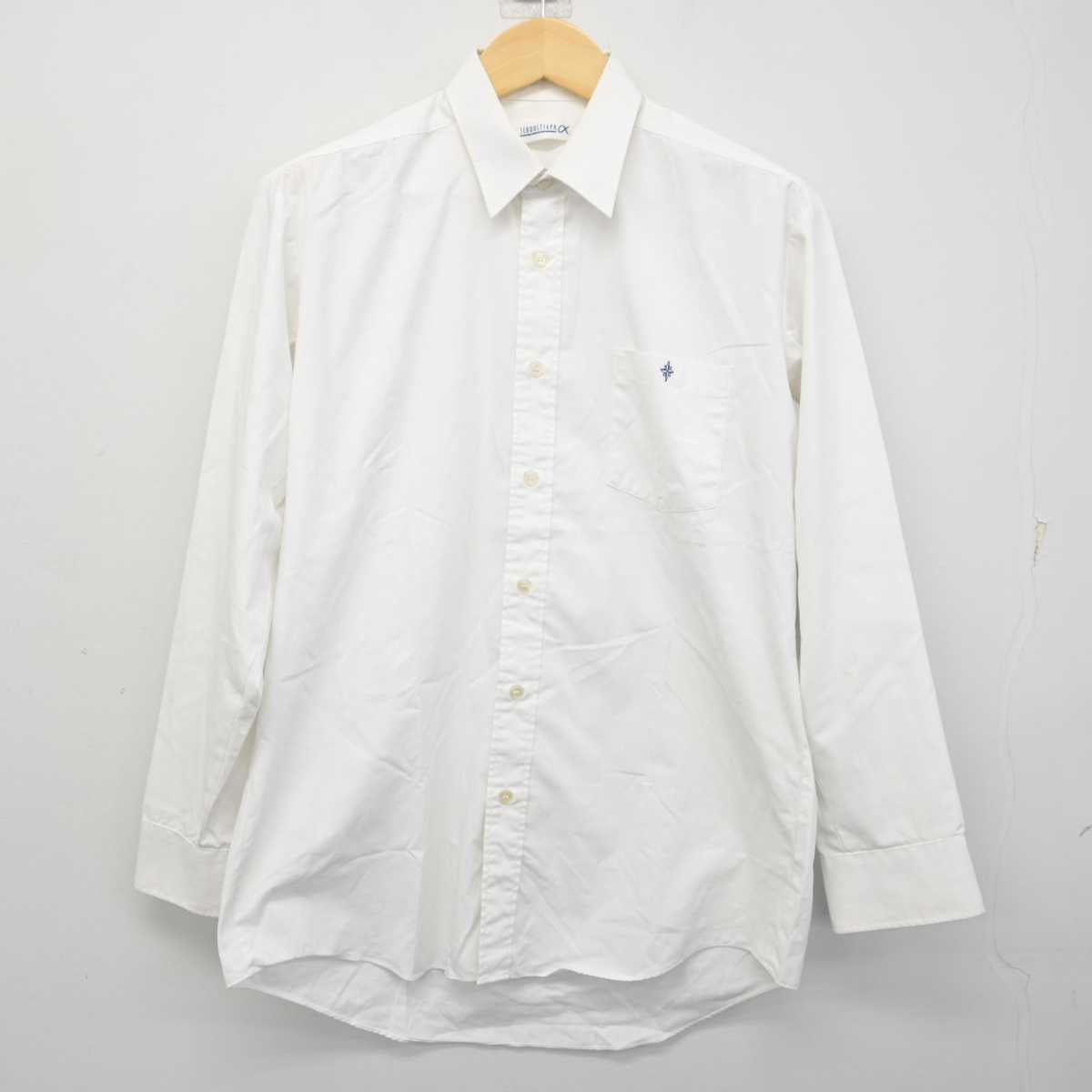 【中古】京都府 洛東高等学校 男子制服 2点 (ニット・シャツ) sf073000