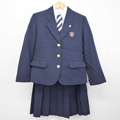 【中古】埼玉県 越谷南高等学校 女子制服 7点 (ブレザー・シャツ・スカート・ベスト) sf073005