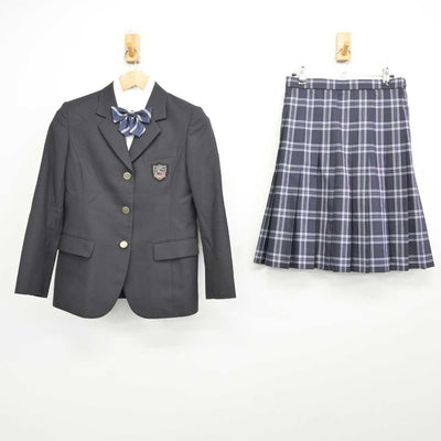 【中古】東京都 開智日本橋学園高等学校 女子制服 4点 (ブレザー・シャツ・スカート) sf073015