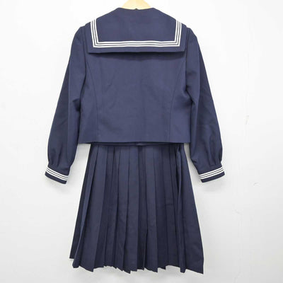 【中古】新潟県 巻西中学校 女子制服 4点 (セーラー服・スカート) sf073020