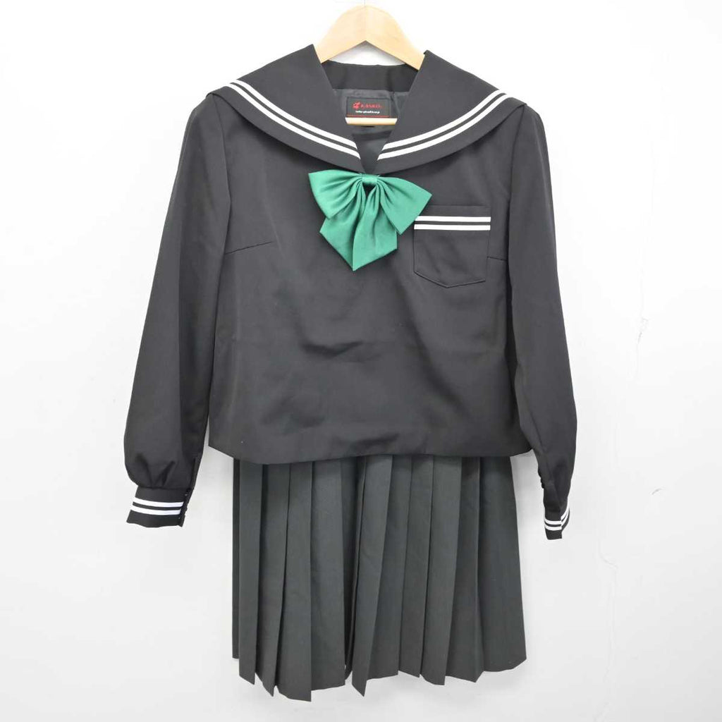 【中古】岡山県 真備中学校 女子制服 3点 (セーラー服・スカート) sf073024 | 中古制服通販パレイド