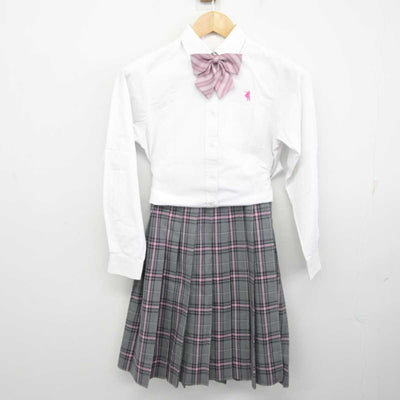 【中古】 クラーク記念国際高等学校 女子制服 5点 (ブレザー・シャツ・スカート) sf073029