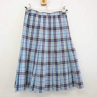 【中古】 クラーク記念国際高等学校 女子制服 2点 (シャツ・スカート) sf073031